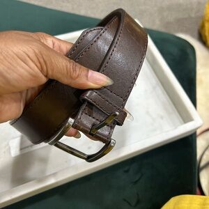 Men's Brown Leather Belt